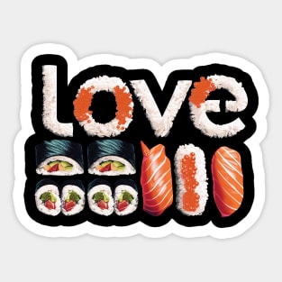 sushi love Sticker